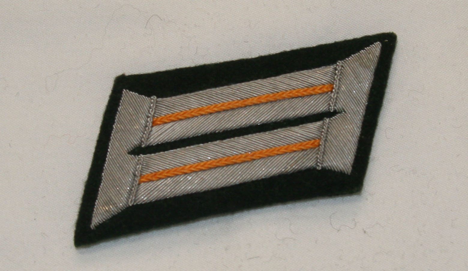 Heer Officer Collar tabs (Kragenspiegal), Orange/Feldgenarmerie
